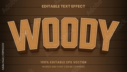 wood 3d graphic style editable text effect
