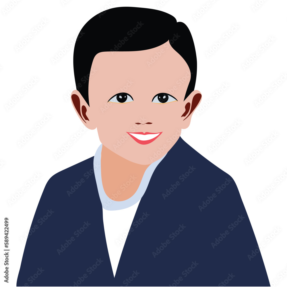 A cute boy avatar drawing illustration-vector Artwork A cute boy avatar drawing illustration-vector Artwork