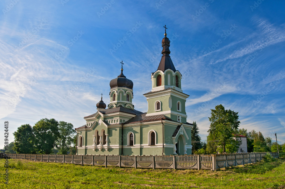 Orthodox Church in Boncza, village in Lublin voivodeship, Poland. The Orthodox Church was built in 1877-1881. Orthodox Church in Boncza, village in Lublin voivodeship, Poland. The Orthodox Church was built in 1877-1881.