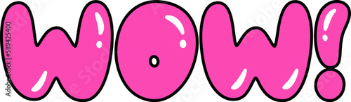 Wow Comic Font Letters