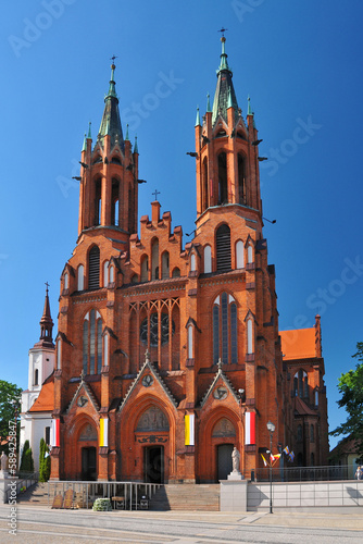 Bialystok - the largest city in northeastern Poland and the capital of the Podlaskie Voivodeship. Cathedral Basilica of the Assumption of the Blessed Virgin Mary.