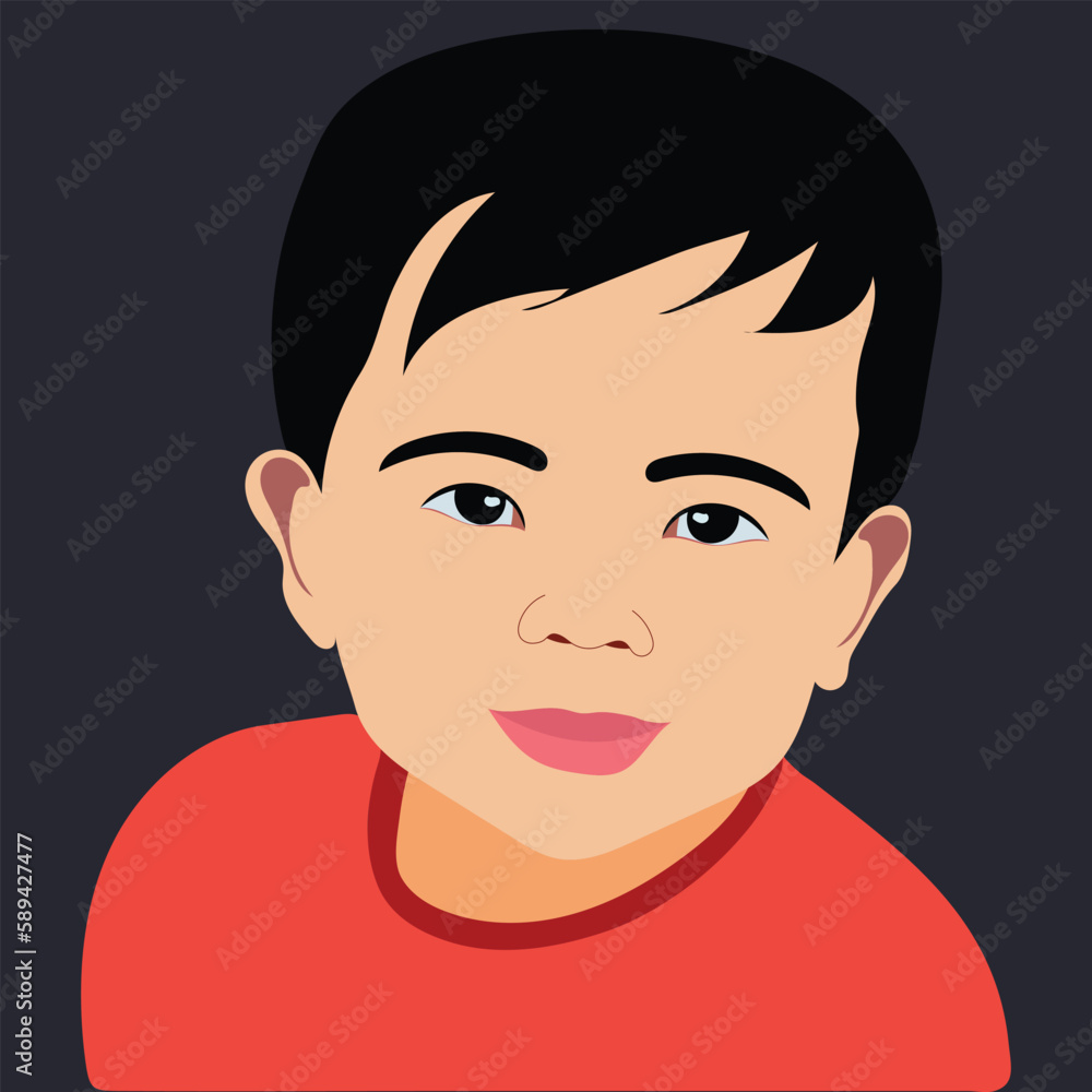 Small Boy avatar drawing illustration-vector Artwork Small Boy avatar drawing illustration-vector Artwork