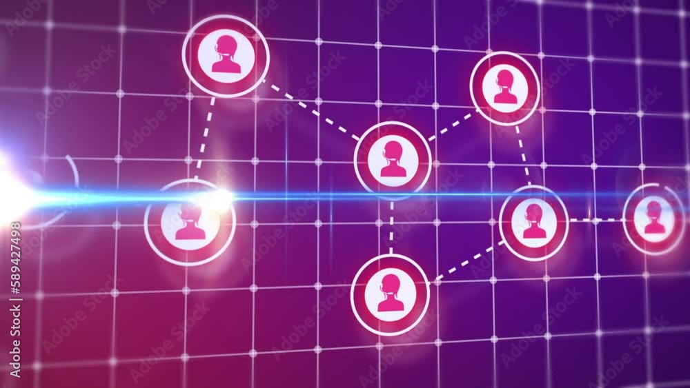 Dispatcher Icons Connection Animation. Technical Support. Customer ...