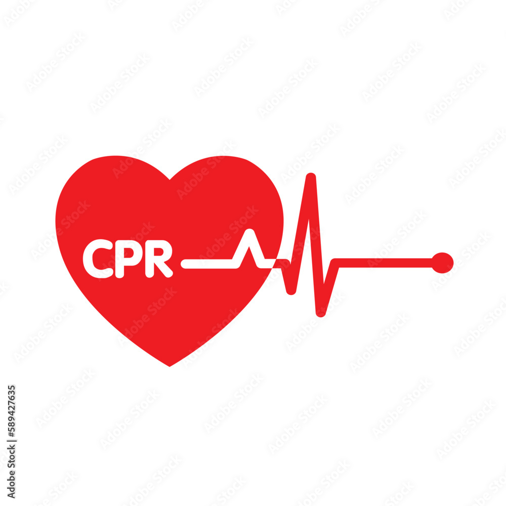 heart cpr medical icon vector design heart cpr medical icon vector design