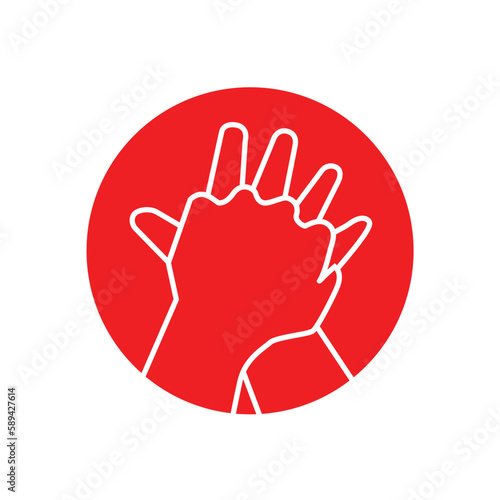 heart cpr medical icon vector design