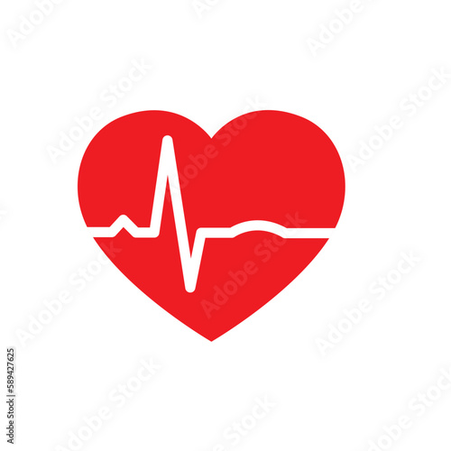 heart cpr medical icon vector design