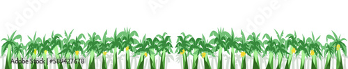 Background illustration with lots of banana trees. Perfect for wallpapers, website backgrounds, book covers, greeting cards, invitation cards, posters, banners