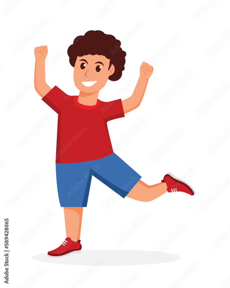 character boy happy dance movements isolated
character boy happy dance movements isolated