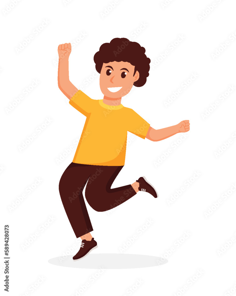 character boy happy dance movements isolated
character boy happy dance movements isolated