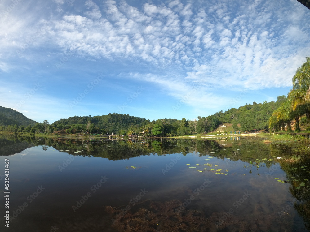 View Landscape Sebedang Lake