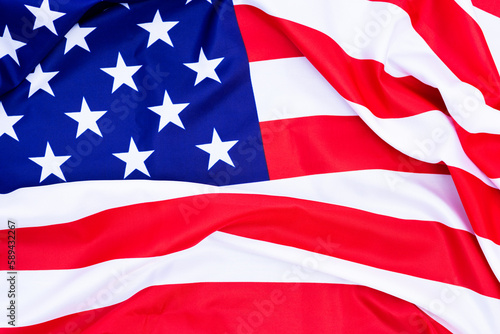 American flag closeup. Happy 4th of july background