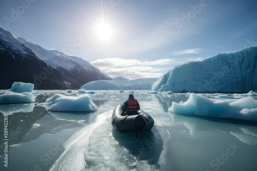 Adventure on the icy waters of Alaska photo