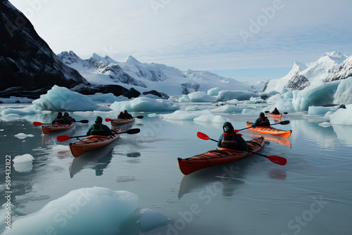 Adventure on the icy waters of Alaska photo