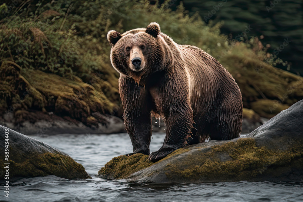Grizzly Bear of Shores of Alaska Grizzly Bear of Shores of Alaska