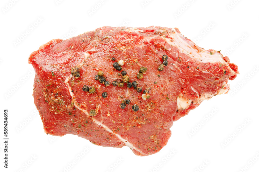 Pork raw meat cut out isolated on white background. Pork raw meat cut out isolated on white background.