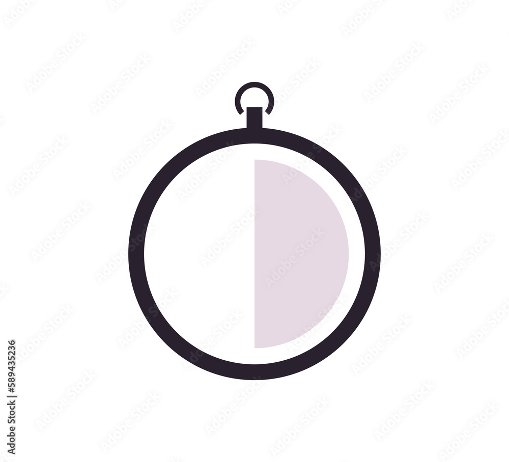 Countdown timer and stopwatch symbol flat illustration.
Countdown timer and stopwatch symbol flat illustration.
