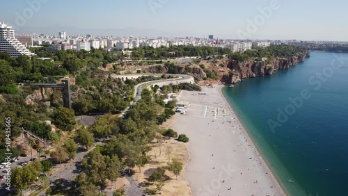 Wallpaper Mural Aerial view of Konyaalti Beach and rocky shore, Antalya, Turkey Torontodigital.ca