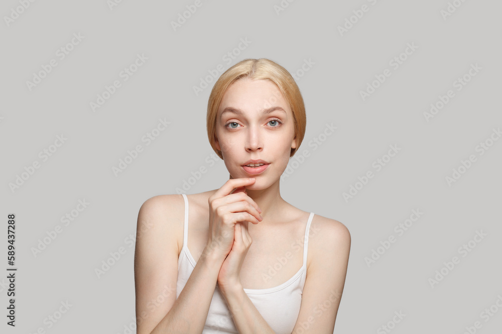 Funny nice model posing, beauty portrait Funny nice model posing, beauty portrait