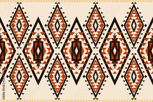 Seamless image, Navajo, geometric pattern. Native American Southwestern Prints The concept was derived from the Navajo rungs, ethnic pattern wallpaper, fabrics, covers, textiles, rugs, and blankets.