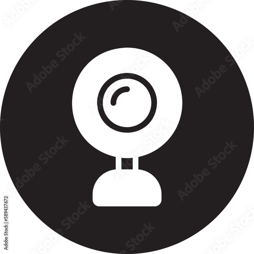 webcam glyph icon