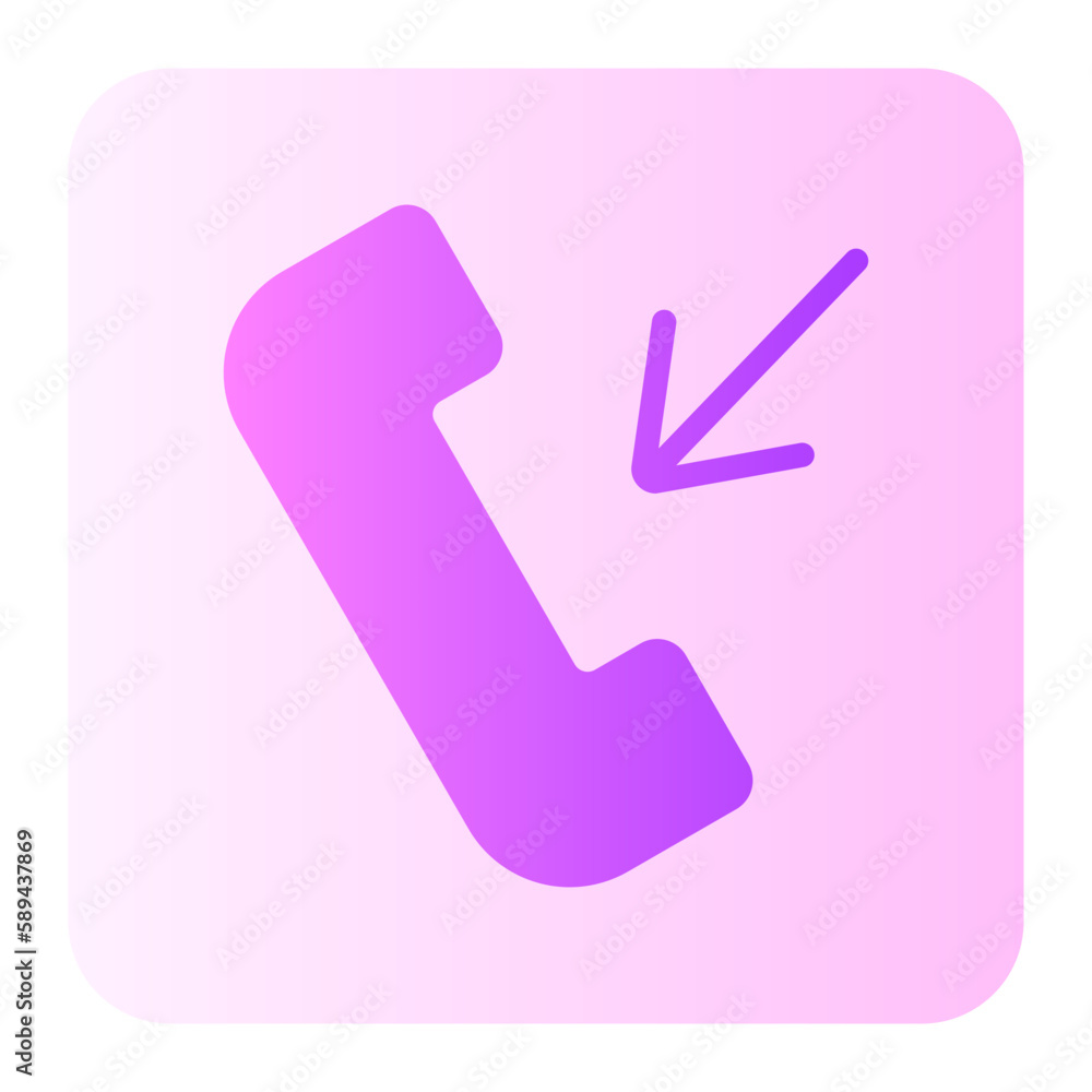 incoming call gradient icon incoming call gradient icon