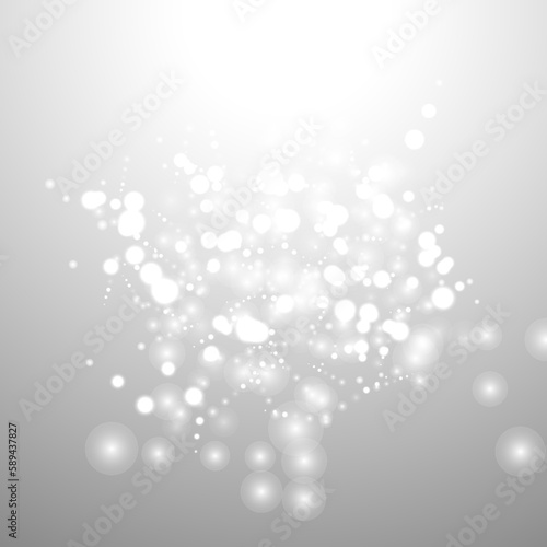 silver background bokeh bling snow flake confetti © Сашка Шаргаева