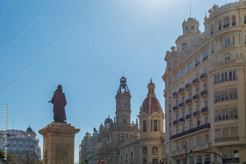 Fototapeta premium Photographs of the city of Valencia and its architecture and sights taken from various different angles
