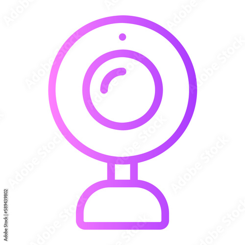 webcam gradient icon