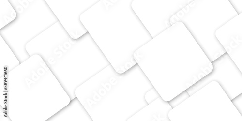 Abstract background with lines white color and vector with geometric design in illustration .soft shadow on neutral light whit textured background.3d architecture pattern design . white paper textu