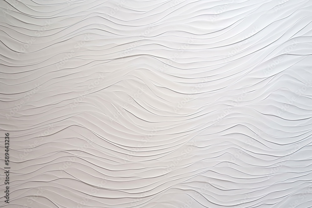 Textured white paper background with waves. Generative AI Textured white paper background with waves. Generative AI