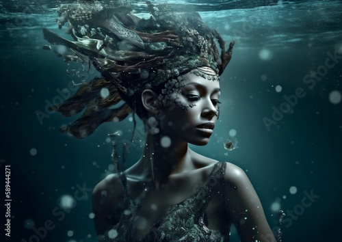 mermaid, fantasy concept, generative ai