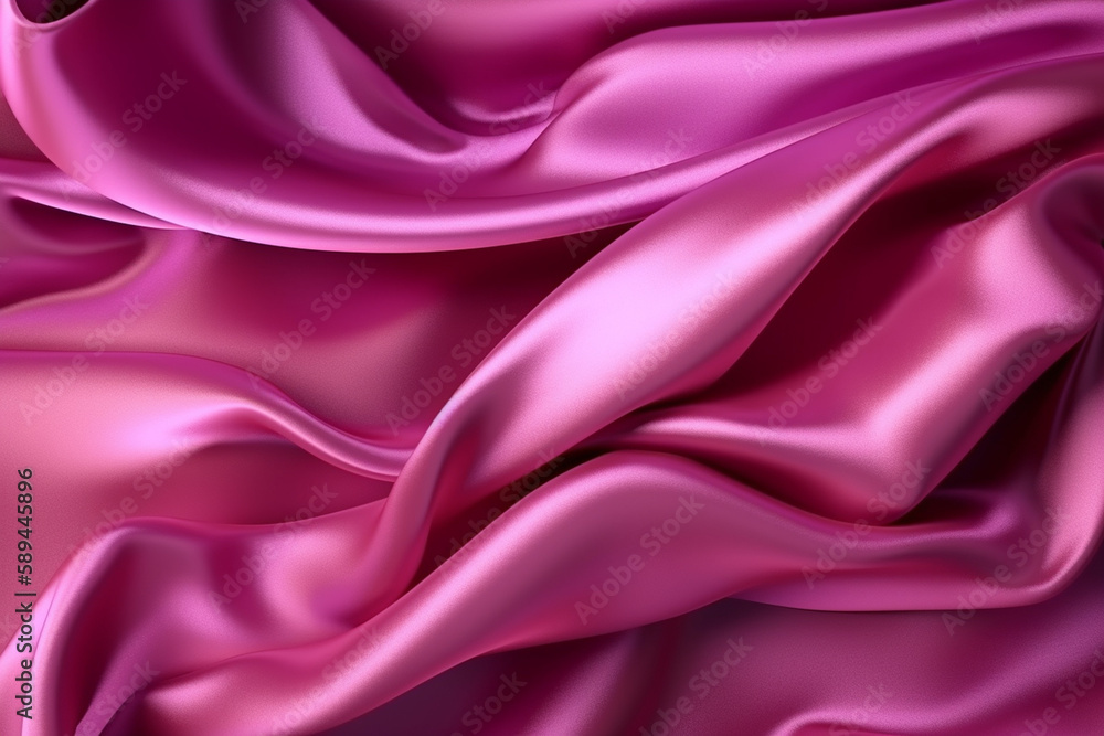Obraz premium pink silk background Generative AI