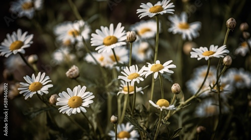 Captivating Chamomile Flowers in Full Bloom,