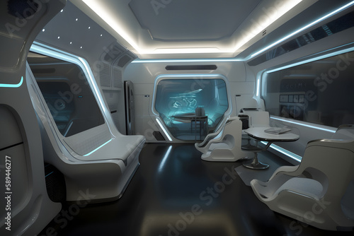 Futuristic interior