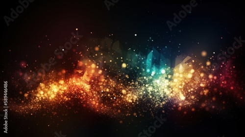 Infinite Beauty A Generative Artwork Featuring Dynamic Dazzle Abstract Background 