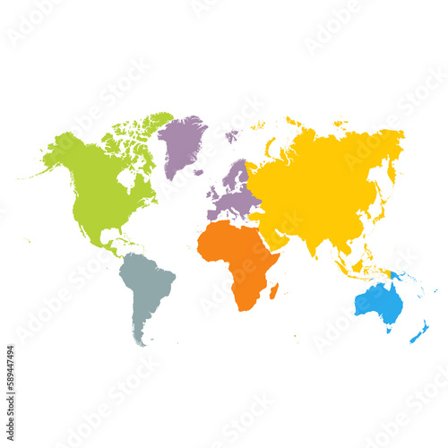 World Map Continental Divide
