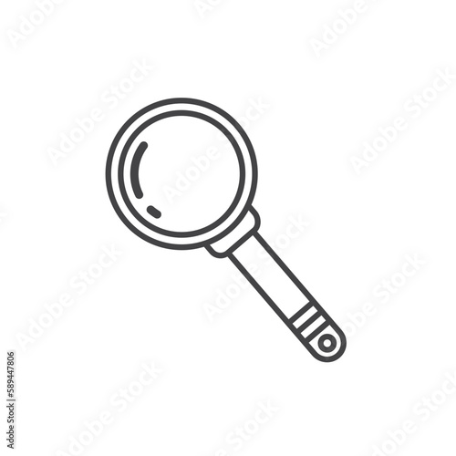 magnifyng icon vector element design template