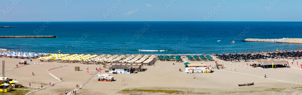 The Beach of Constanta at the Black Sea in Romania	