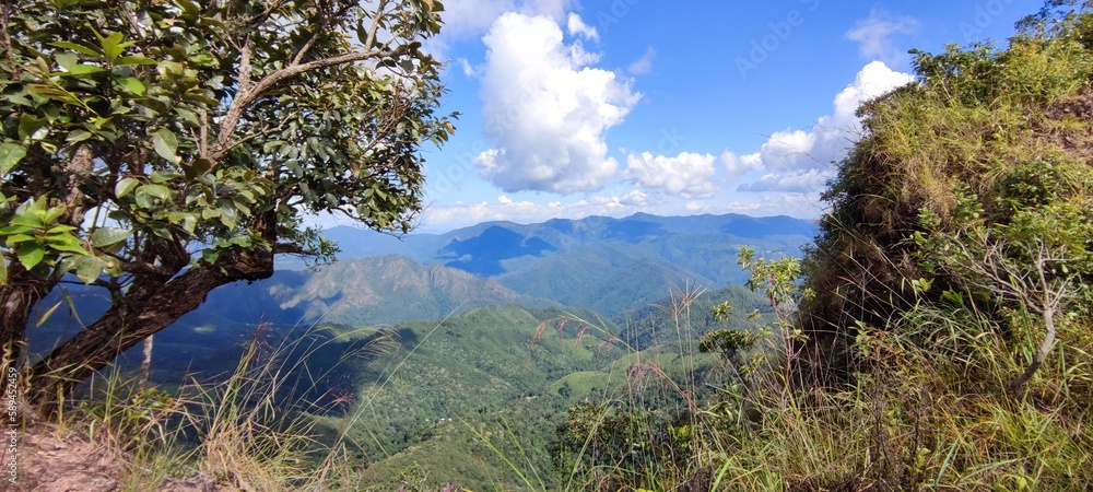 Naklejka premium trekking routes in thailand , mountains in thailand , camping sites