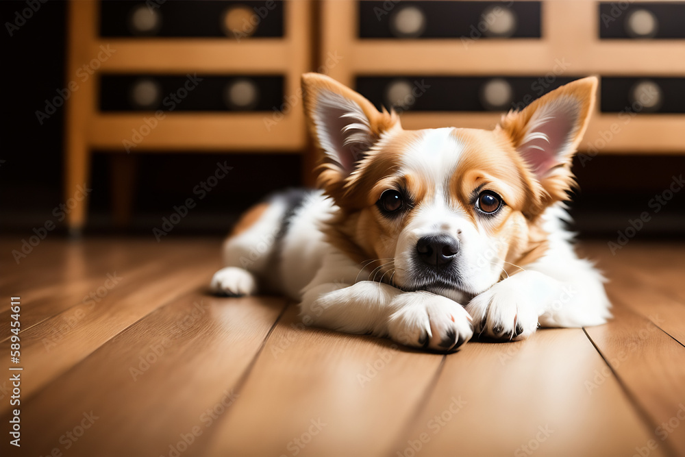 Portrait of a adorable dog, funny and cute face closeup, isolated on beautiful bokeh background, created with generative ai
Portrait of a adorable dog, funny and cute face closeup, isolated on beautiful bokeh background, created with generative ai
