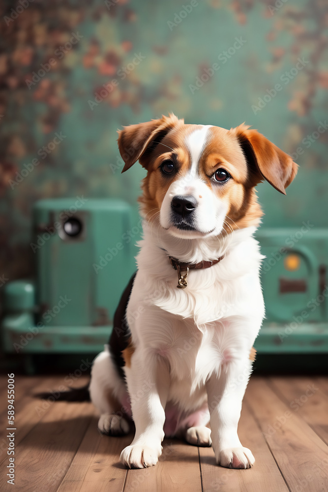 Portrait of a adorable dog, funny and cute face closeup, isolated on beautiful bokeh background, created with generative ai
Portrait of a adorable dog, funny and cute face closeup, isolated on beautiful bokeh background, created with generative ai
