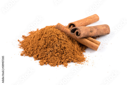 cinnamon sticks with powder