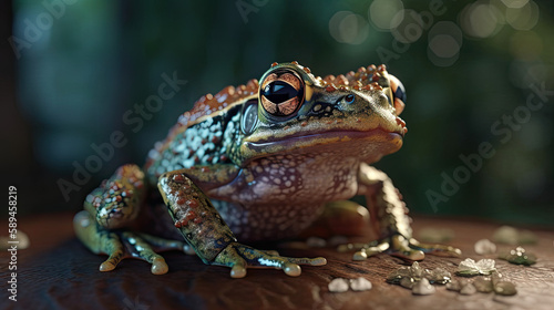 Experience the Intricacy and Detail of Frogs through Stunning Realistic Art, Generative AI