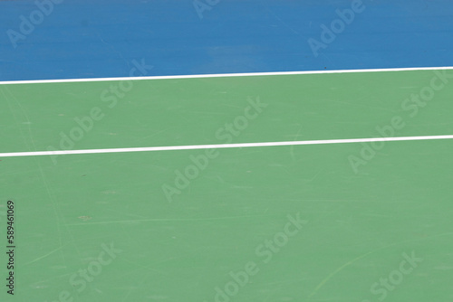 Close Up Lines Of A Tennis Field At Amsterdam The Netherlands 28-3-2023