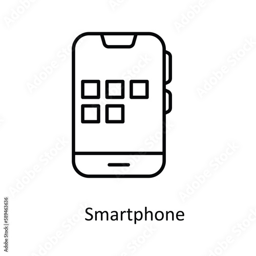 Smartphone Vector outline Icons. Simple stock illustration stock