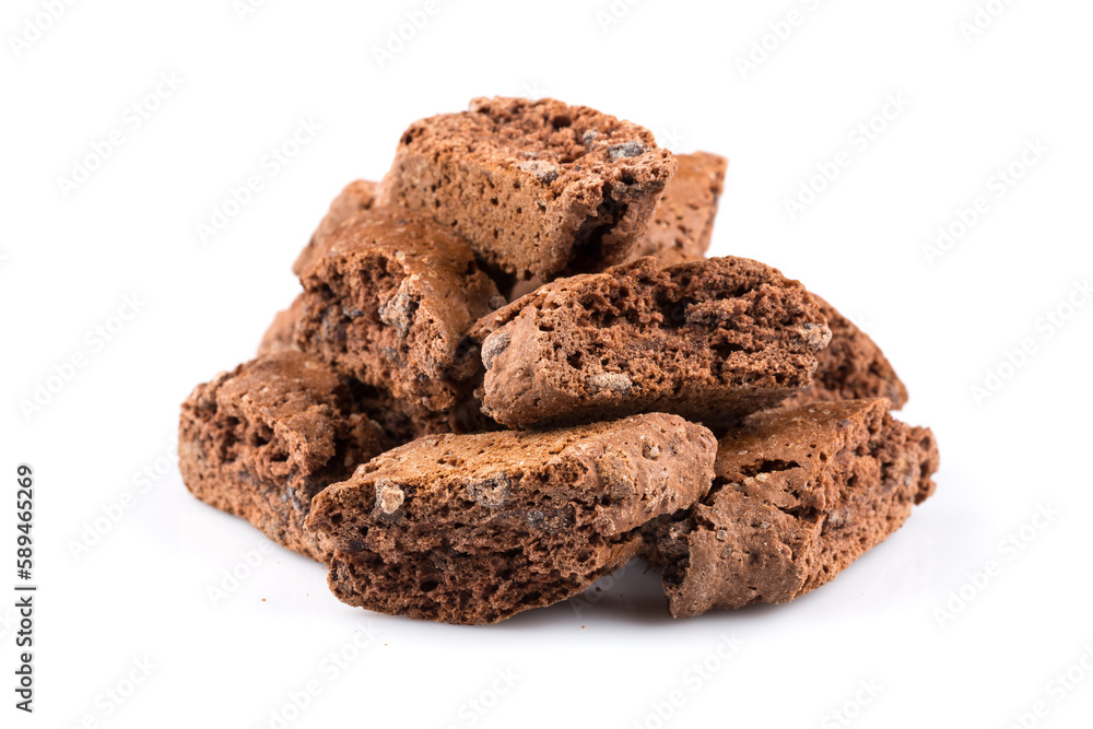 Cantucci with chocolate pieces Cantucci with chocolate pieces
