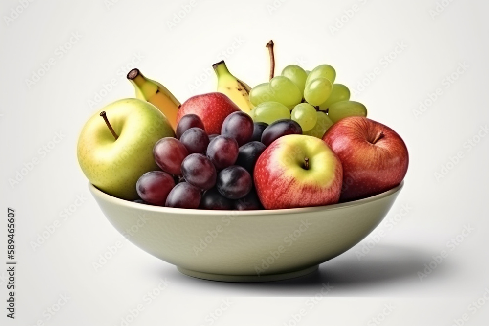 AI generated image of fruit bowl AI generated image of fruit bowl