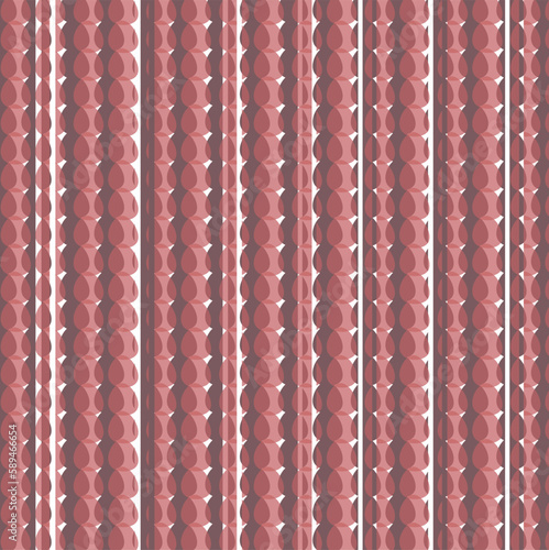 Abstraction is like a curtain with round pendants. Dense masses of circles are superimposed on each other.