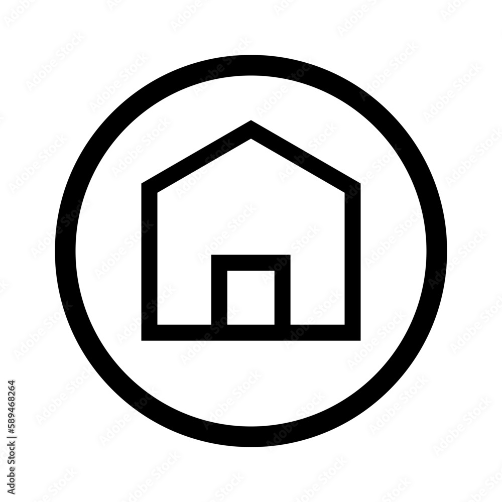 Home line icon.	