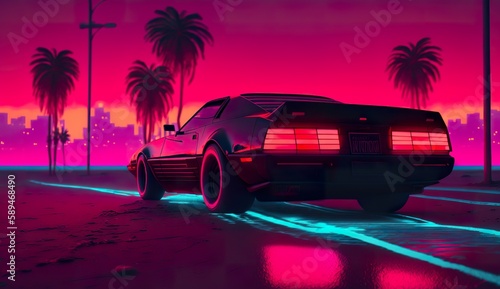 synthwave Miami Vice (ai generate)
